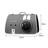 Maxbell Pet Travel Carrier Protable Small Dog Travel Carrier for Hiking Camping Cats L gray