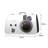 Maxbell Pet Travel Carrier Protable Small Dog Travel Carrier for Hiking Camping Cats L white