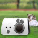 Maxbell Pet Travel Carrier Protable Small Dog Travel Carrier for Hiking Camping Cats L white