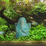 Maxbell Mini Goddess Hylia Statue Aquarium Decor Miniature Realistic Plant Pot Decor