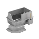 Maxbell Open Litter Box with Litter Kitten Toilet Kitty Litter Pan Extra Large