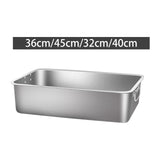 Maxbell Open Top Pet Litter Box Pet Supplies for Indoor Cats with Handles Cat Toilet 36x27x10cm