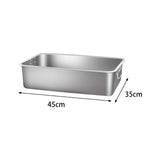 Maxbell Open Top Pet Litter Box Pet Supplies for Indoor Cats with Handles Cat Toilet 45x35x10cm