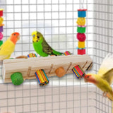 Maxbell Parrot Chewing Bird Toys Play Stand Parrot Cage Bite Toys for Budgies Pet Toy Colorful