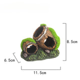 Maxbell Fish Tank Landscaping Decoration Rock Cave House Aquarium Landscape Ornament 11.5x6.5x8.5cm