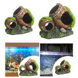 Maxbell Fish Tank Landscaping Decoration Rock Cave House Aquarium Landscape Ornament 11.5x6.5x8.5cm