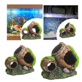 Maxbell Fish Tank Landscaping Decoration Rock Cave House Aquarium Landscape Ornament 11.5x6.5x8.5cm