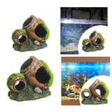 Maxbell Fish Tank Landscaping Decoration Rock Cave House Aquarium Landscape Ornament 11.5x6.5x8.5cm