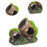 Maxbell Fish Tank Landscaping Decoration Rock Cave House Aquarium Landscape Ornament 11.5x6.5x8.5cm