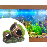Maxbell Fish Tank Landscaping Decoration Rock Cave House Aquarium Landscape Ornament 11.5x6.5x8.5cm