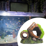 Maxbell Fish Tank Landscaping Decoration Rock Cave House Aquarium Landscape Ornament 14x9x11cm