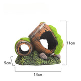 Maxbell Fish Tank Landscaping Decoration Rock Cave House Aquarium Landscape Ornament 14x9x11cm