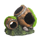 Maxbell Fish Tank Landscaping Decoration Rock Cave House Aquarium Landscape Ornament 14x9x11cm