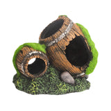 Maxbell Fish Tank Landscaping Decoration Rock Cave House Aquarium Landscape Ornament 14x9x11cm