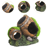 Maxbell Fish Tank Landscaping Decoration Rock Cave House Aquarium Landscape Ornament 14x9x11cm