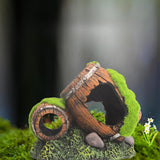 Maxbell Fish Tank Landscaping Decoration Rock Cave House Aquarium Landscape Ornament 14x9x11cm