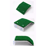 Maxbell Turtle Basking Platform Artificial Grass Turtle Ramp for Frog Bearded Dragon L