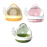 Maxbell Hamster Carry Case Cage Convenient Large for Hedgehog Vacation Small Animals yellow