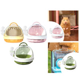 Maxbell Hamster Carry Case Cage Convenient Large for Hedgehog Vacation Small Animals yellow