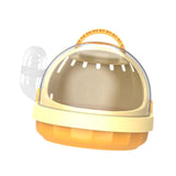 Maxbell Hamster Carry Case Cage Convenient Large for Hedgehog Vacation Small Animals yellow