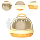 Maxbell Hamster Carry Case Cage Convenient Large for Hedgehog Vacation Small Animals yellow