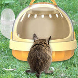 Maxbell Hamster Carry Case Cage Convenient Large for Hedgehog Vacation Small Animals yellow
