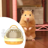 Maxbell Hamster Carry Case Cage Convenient Large for Hedgehog Vacation Small Animals yellow