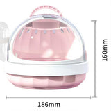 Maxbell Hamster Carry Case Cage Convenient Large for Hedgehog Vacation Small Animals pink