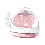 Maxbell Hamster Carry Case Cage Convenient Large for Hedgehog Vacation Small Animals pink