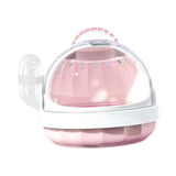 Maxbell Hamster Carry Case Cage Convenient Large for Hedgehog Vacation Small Animals pink