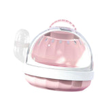 Maxbell Hamster Carry Case Cage Convenient Large for Hedgehog Vacation Small Animals pink