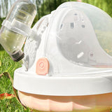 Maxbell Hamster Carry Case Cage Convenient Large for Hedgehog Vacation Small Animals pink