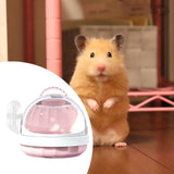 Maxbell Hamster Carry Case Cage Convenient Large for Hedgehog Vacation Small Animals pink