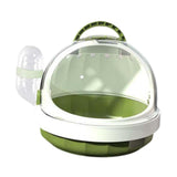 Maxbell Hamster Carry Case Cage Convenient Large for Hedgehog Vacation Small Animals green