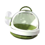 Maxbell Hamster Carry Case Cage Convenient Large for Hedgehog Vacation Small Animals green