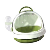 Maxbell Hamster Carry Case Cage Convenient Large for Hedgehog Vacation Small Animals green