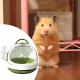 Maxbell Hamster Carry Case Cage Convenient Large for Hedgehog Vacation Small Animals green