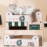 Maxbell Cat Cardboard House Portable Pet Supplies Cat Scratching Board Grinding Claw