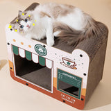 Maxbell Cat Cardboard House Portable Pet Supplies Cat Scratching Board Grinding Claw