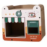 Maxbell Cat Cardboard House Portable Pet Supplies Cat Scratching Board Grinding Claw