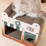 Maxbell Cat Cardboard House Portable Pet Supplies Cat Scratching Board Grinding Claw