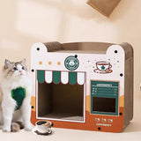 Maxbell Cat Cardboard House Portable Pet Supplies Cat Scratching Board Grinding Claw