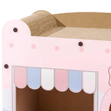 Maxbell Cat Scratcher House Corrugated Scratcher Box for Small Medium Cat Scratching