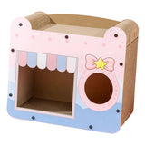 Maxbell Cat Scratcher House Corrugated Scratcher Box for Small Medium Cat Scratching
