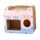 Maxbell Cat Scratcher House Corrugated Scratcher Box for Small Medium Cat Scratching