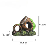 Maxbell Aquarium Decoration Fish Tank Accessories Fish Garden Pond Aquarium Ornament 11.5x6.5x8.5cm