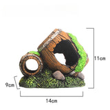 Maxbell Aquarium Decoration Fish Tank Accessories Fish Garden Pond Aquarium Ornament 14x9x11cm