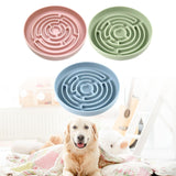 Maxbell Slow feed Bowl Easy to Clean Silicone Dog Food Bowl for Pets Dogs Puppy Cats Blue