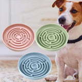 Maxbell Slow feed Bowl Easy to Clean Silicone Dog Food Bowl for Pets Dogs Puppy Cats Blue