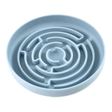 Maxbell Slow feed Bowl Easy to Clean Silicone Dog Food Bowl for Pets Dogs Puppy Cats Blue